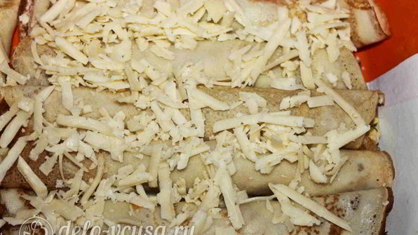 блины с курицей и морковью