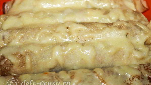 блины с курицей и морковью