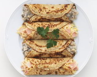 Блины с курицей