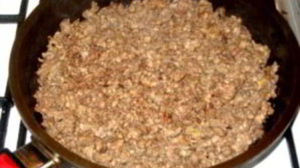 блины с мясом и рисом