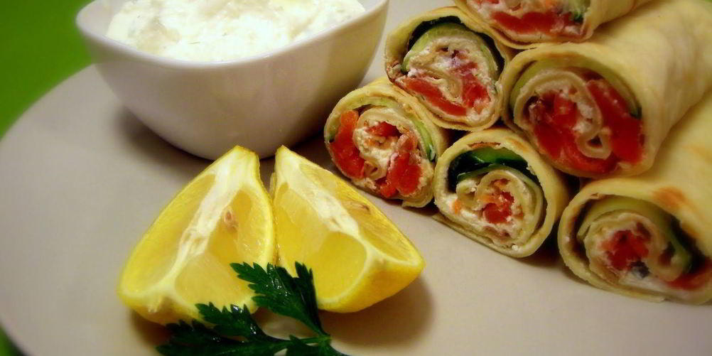 Рецепт блины с сыром и семгой