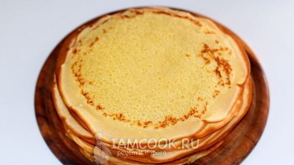 блины с творогом в сметанно-маковой заливке