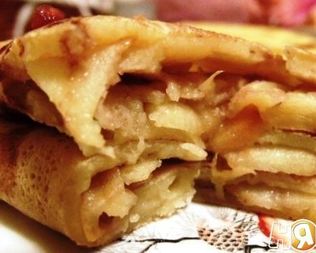 Блины с яблоками