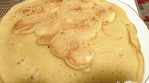 блины с яблоками