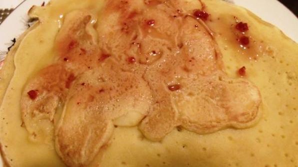 блины с яблоками