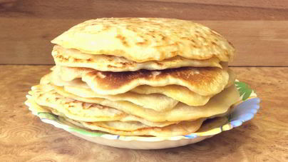 Блины толстые с картофелем