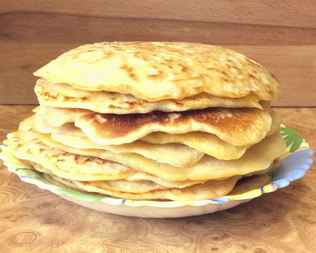 Блины толстые с картофелем