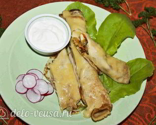 Блины с курицей