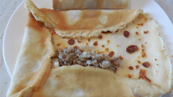 фаршированные блинчики