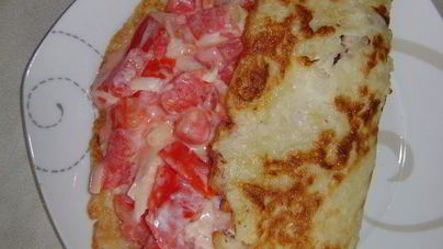 Кабачковый блинчик с начинкой