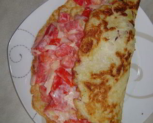 Кабачковый блинчик с начинкой