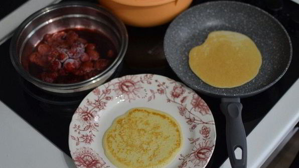 панкейки с манной крупой