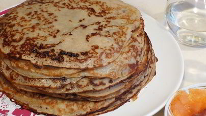 Постные блины из гречневой муки