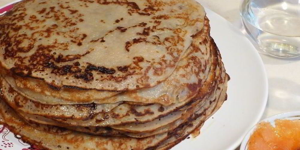 Рецепт постные блины из гречневой муки