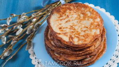 Постные гречневые блины