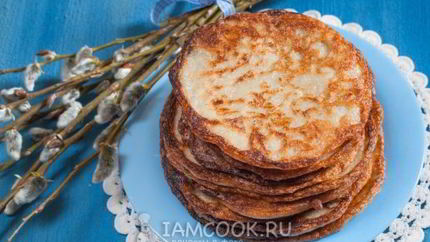 Постные гречневые блины