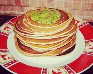 Пышные американские панкейки на завтрак