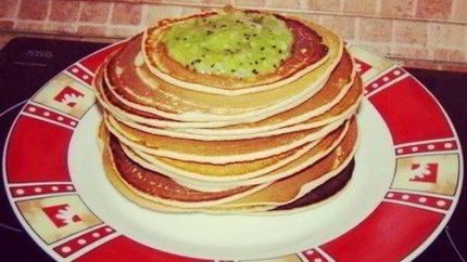 Пышные американские панкейки на завтрак