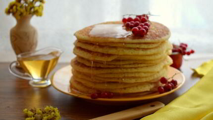 Пышные дрожжевые блины