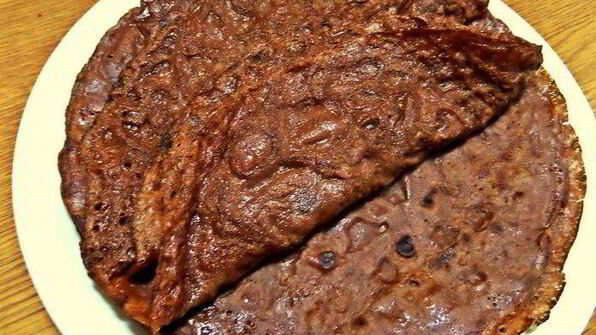 шоколадные блины с лимонным курдом