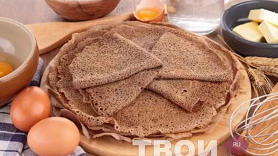 Скандинавские гречишные блинчики с фруктами