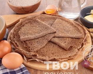 Скандинавские гречишные блинчики с фруктами