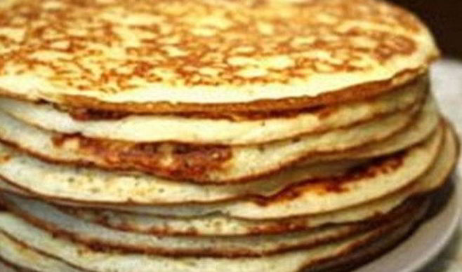Толстые блины на кефире