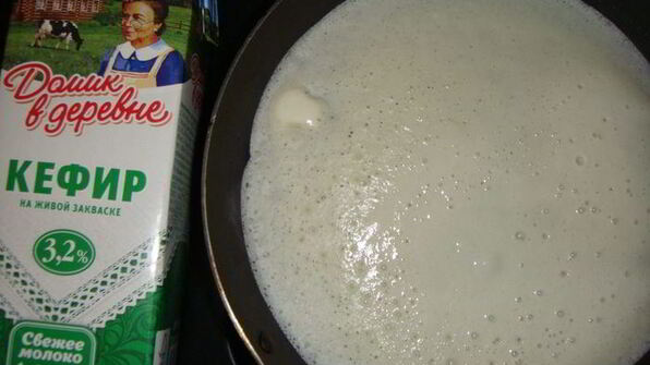 тонкие блинчики на кефире