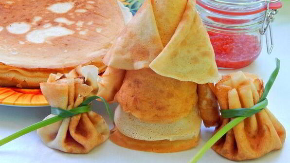 тонкие блинчики на кефире