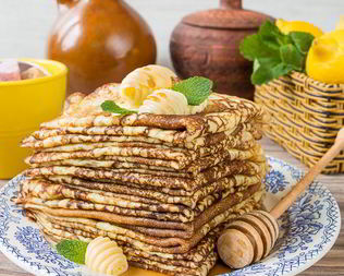 Тонкие блинчики на молоке