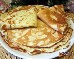 Тонкие блинчики на сметане