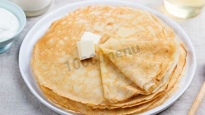 Тонкие блины на кислом молоке