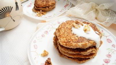 Тыквенно-ореховые блины на белках