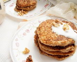 Тыквенно-ореховые блины на белках