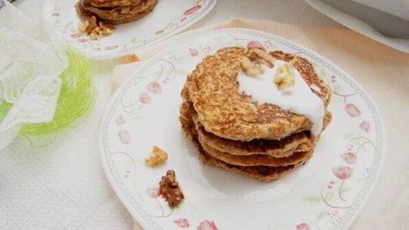 тыквенно-ореховые блины на белках