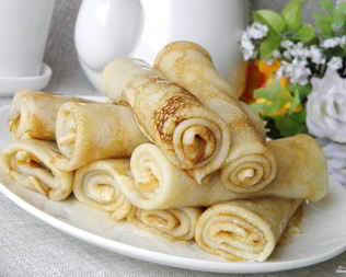 Вкусные тонкие блинчики