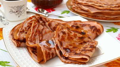 Заварные блинчики на йогурте