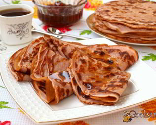 Заварные блинчики на йогурте