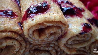 Заварные блинчики на кефире