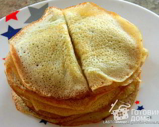 Заварные блины на кефире