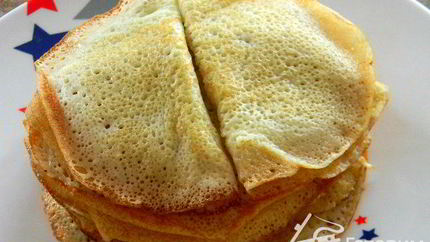 Заварные блины на кефире