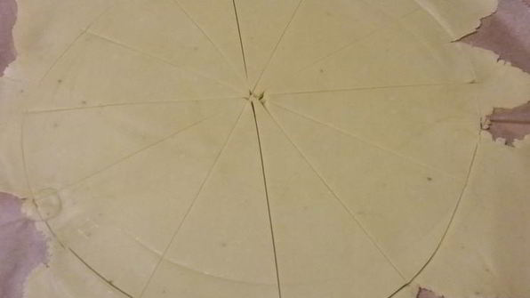 апельсиновые круассаны с марципановой начинкой