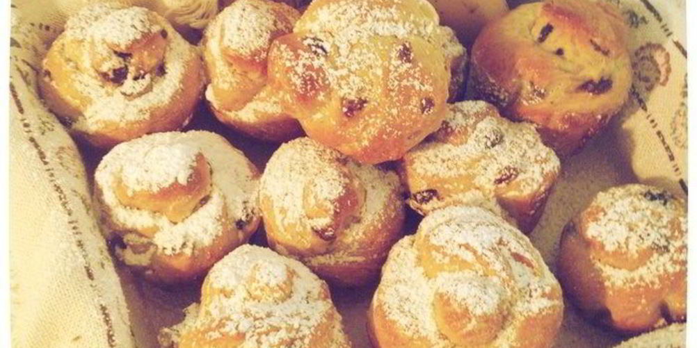 Рецепт ароматные булочки с изюмом