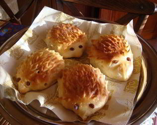 Булочки Ежики