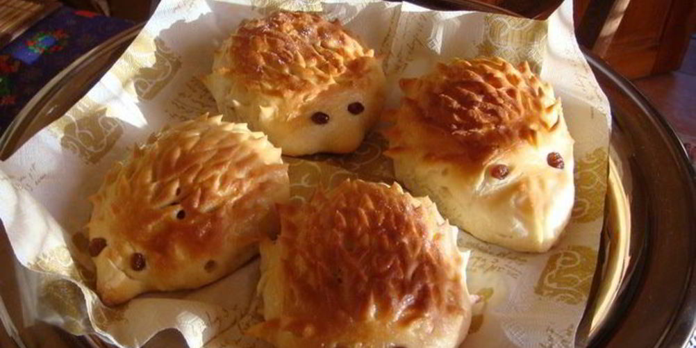 Рецепт булочки ежики