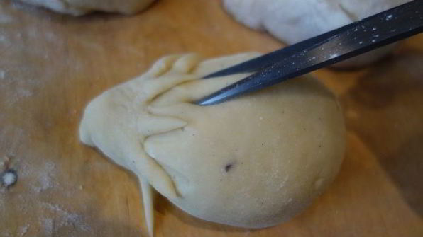 булочки ежики