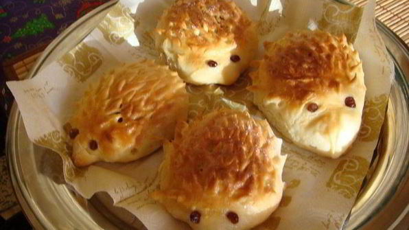булочки ежики