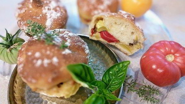 булочки, фаршированные рататуем