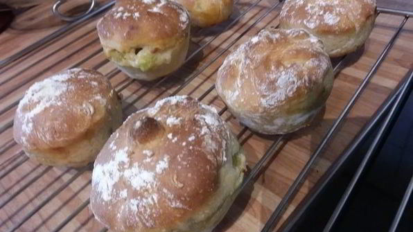 булочки, фаршированные рататуем