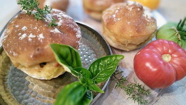 булочки, фаршированные рататуем